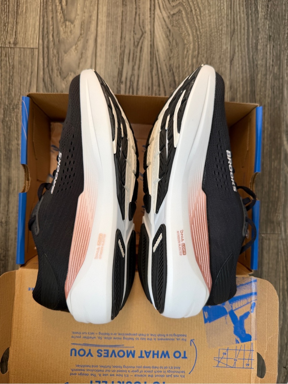 Brooks Ghost Max 3 Women's Running Shoes Black & Rose NWT in Box Sz 10 Sneakers - Picture 8 of 9